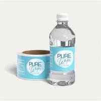 Étiquettes personnalisées pour bouteilles d'eau minérale, adhésives, pour jus et boissons, en plastique, impression professionnelle, étiquettes d'emballage