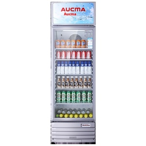 Réfrigérateur vertical à porte vitrée grande capacité pour boissons fraîches, idéal pour les magasins de détail et les dépanneurs - Product Image 1