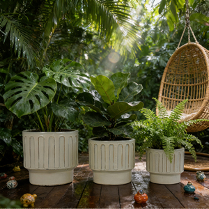 Jardinière suspendue moderne en céramique blanche pour boutiques <span class=keywords><strong>de</strong></span> cadeaux - Product Image 3