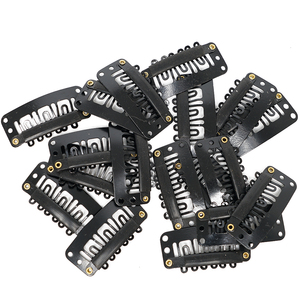 Clips en forme de <span class=keywords><strong>U</strong></span> en <span class=keywords><strong>m</strong></span>étal pour extension de cheveux, perruques, trame, nouvelle fabrication de cheveux, peigne artisanal, pince à cheveux, 32mm - Product Image 2