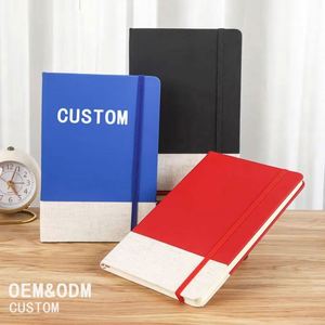 Custom A5 PU Leather Planner Notebook Business <b>Office</b> <b>Printed</b> Style Diary for Student Meeting Record Sewing Binding Book Custom - Product Image 1