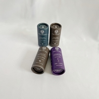 Tube en papier kraft biodégradable de haute qualité personnalisé de 10 ml, baume à lèvres artisanal écologique, stick déodorant recyclable, estampage