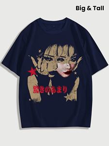 T-Shirt da Uomo con Logo Personalizzato, Stampa Grafica 'MORE MONEY LESS FRIENDS', Maglietta Casual a Maniche Corte Stile Hip Hop Streetwear - Product Image 4