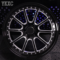 Jantes Beadlocks Belak noires et usinées 5x120 5x120.65 5x114.3 15 16 17 18 19 20 pour C6 C8 C10 Jantes de course sans pneus