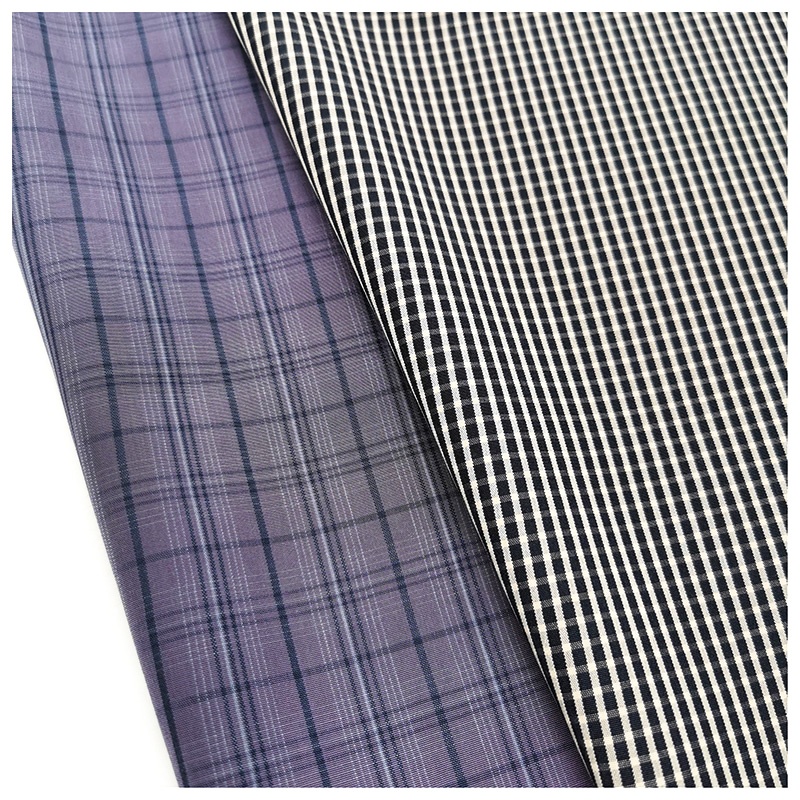 Оптовая продажа, ткань для одежды на заказ, 100% полиэстер, Y/D, персиковая ткань