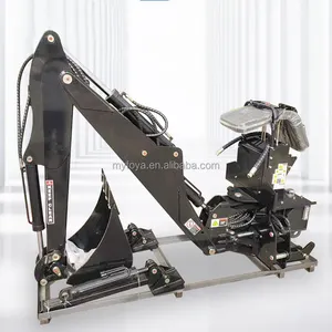 Chinese mini backhoe excavator-loader small 4x4 compact tractor end backhoe loader for farm works
