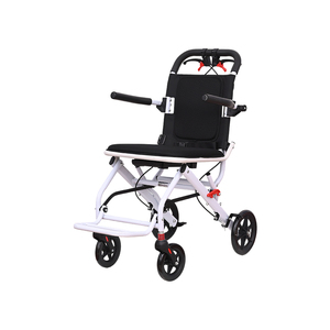 <span class=keywords><strong>Fauteuil</strong></span> roulant de voyage compact et pliable, chaise de transport portable avec roues robustes pour les personnes âgées et les utilisateurs handicapés - Product Image 3
