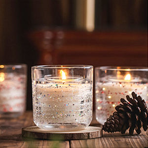 Vente en gros d'huile essentielle pure naturelle Bougie à la cire <span class=keywords><strong>de</strong></span> soja <span class=keywords><strong>de</strong></span> marque privée pot en verre <span class=keywords><strong>transparent</strong></span> LED bougie parfumée avec boîte <span class=keywords><strong>de</strong></span> couleur - Product Image 5