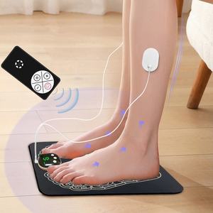 Alas pijat kaki USB portabel, desain lipat dengan teknologi EMS, perangkat sirkulasi kaki - Product Image 4