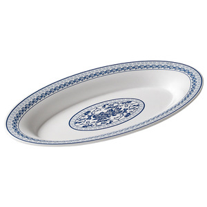 Xiangyuan <b>melamine</b> tableware <b>plates</b>, commercial blue and white porcelain oval grilled fish <b>plates</b>, restaurant stir-fry <b>plates</b>, - Product Image 5