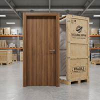 Porte intérieure de chambre CPL, moderne et minimaliste, en bois, résistante à la déformation, résistante à l'eau, insonorisation 28 dB