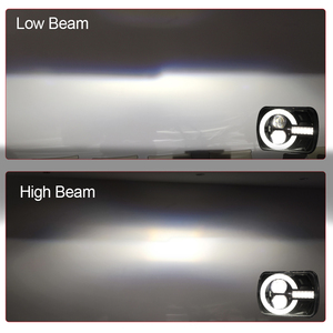 Lampu depan mobil LED Hi <span class=keywords><strong>Lo</strong></span> 120W, lampu depan 7x6 5X7 inci Faros LED secuenical persegi Off Road dengan panah mata malaikat DRL untuk Jeep - Product Image 4