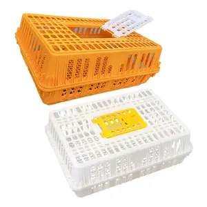 Large Household Rabbit and Poultry Breeding Cage Plastic Transport and Turnover Box with Chicken Duck Goose Pigeon for Farms