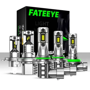 Fateeye Super Bright Focos LED ไฟหน้า 50W 14000LM ไฟหน้าอัตโนมัติ H4 H7 H11 H13 รถ Focos ไฟ LED