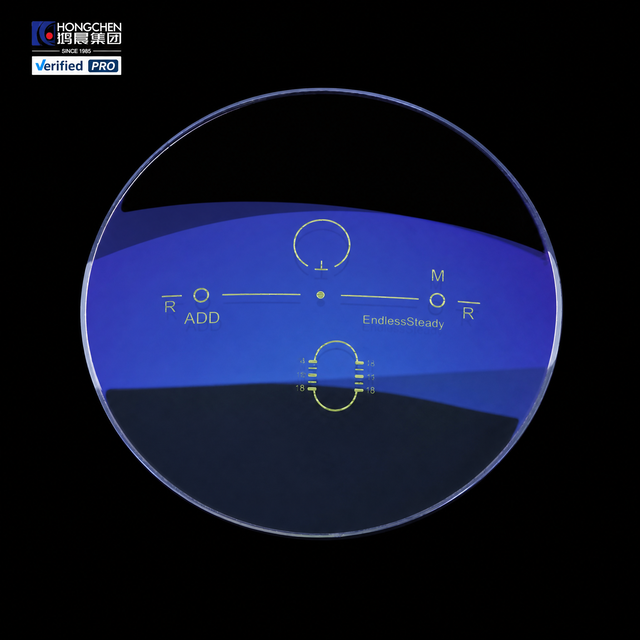 Hongchen 1.67 Two-Piece Clear UV Protection Hard Resin Digital Progressive Optical Lens with IoT Design for Eye Protection