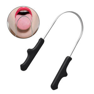 Y tế cấp U hình dạng nhựa xử lý lưỡi <span class=keywords><strong>scraper</strong></span> thép không gỉ lưỡi Cleaner công cụ chăm sóc cho miệng giảm hôi miệng - Product Image 1
