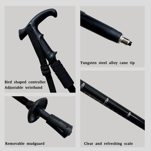 Bâtons <span class=keywords><strong>de</strong></span> randonnée en plein air, bâtons antidérapants <span class=keywords><strong>de</strong></span> <span class=keywords><strong>ski</strong></span> rétractables ultra légers, équipement <span class=keywords><strong>de</strong></span> randonnée multifonctionnel - Product Image 5