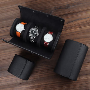 Maßgefertigte Uhrenrollen aus PU-Leder mit 1, 2 oder 3 Fächern – Uhrenaufbewahrungsbox für Uhren - Product Image 5