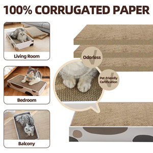 Yeni Pet ürünleri 2025 kedi tırmalama karton ayrılabilir üç katmanlı oluklu kutu pençe kedi çevre oyuncaklar - Product Image 2