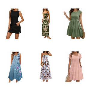 Vestidos Casuales de Verano para Mujer, Lote Surtido de Moda, Venta al Por Mayor, Stock Disponible para Uso Diario, Envío Rápido de Fábrica - Product Image 4