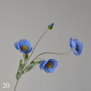 Nuovo Design di <span class=keywords><strong>Fiori</strong></span> Artificiali Giganti in Seta, Gruppo di Papaveri per Vetrine, Decorazioni Matrimoniali e Sfondi - Product Image 1