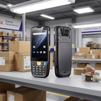 Ordinateur mobile PDA Chainway MC62 avec lecteur de codes-barres 2D QR, NFC, clavier flexible Android 13, niveau de protection renforcé et autonomie de la batterie.