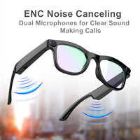 Gafas Inteligentes con Cámara de 8MP, EIS, IA, Lentes Intercambiables con Traducción, Micrófono Dual con Cancelación de Ruido ENC para Llamadas