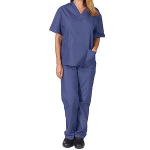 ชุดสครับสำหรับร้านทำเล็บชุดท็อป + กางเกงผ้ายืดกันความชื้นสามารถปรับแต่งได้หลายกระเป๋ามีสไตล์ - Product Image 4