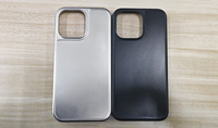 Coque de téléphone époxy personnalisée avec cadre en argent pour iphone16 16pm 15 15pm étui de protection à la mode 14 13pro 12 11