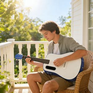 <span class=keywords><strong>Guitare</strong></span> de voyage intelligente la plus vendue, légère, portable, couleur personnalisée, en stock, vente flash - Product Image 3