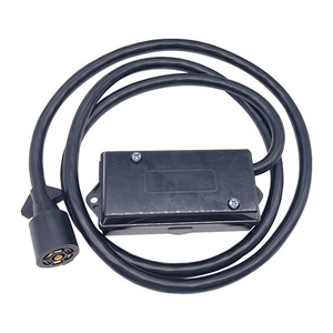 Faisceau de câblage de remorque sur mesure de 8 pieds moulé par injection, 7 broches, 50A 12V, câble d'alimentation automobile isolé en PVC pour camping-car, véhicule de remorquage - Product Image 2