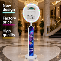 Photomaton pour iPad à tête ronde/ovale pour location de mariage, professionnel pour les fêtes, machine à photomaton pour selfies, livraison directe