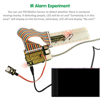 Keyestudio Yeni Ultimate Başlangıç Öğrenme Seti, Raspberry Pi 3 4 Model B/B+ için Eğitim Setiyle Birlikte Programcı Başlangıç Öğrenme Seti