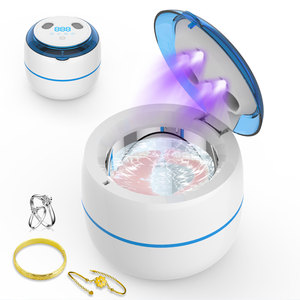 Ultrasonic UV Cleaner 45kHz 0.2L Digital <b>Timer</b> For Jewelry Lens Dentures Household Cleaning - Product Image 1