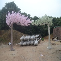 Grand Arbre de Mariage Rose Cerisier Artificiel 2m Blanc Grand Arbre à Fleurs de Cerisier Sakura Arbre à Fleurs de Cerisier Artificiel 6.6ft
