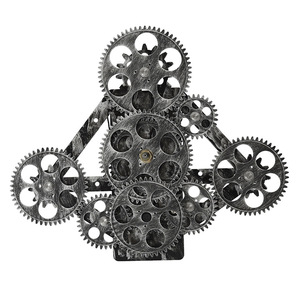 Steampunk Design ingranaggio di plastica movimento <span class=keywords><strong>orologio</strong></span> industriale da <span class=keywords><strong>parete</strong></span> ingranaggio con decorazione <span class=keywords><strong>ingranaggi</strong></span> in movimento - Product Image 4