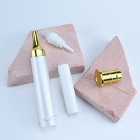 Bouteilles à pompe sans air durables et légères Stylo à crème pour les yeux de 10ml Tube à double paroi de couleur personnalisée Seringue à bouteille sans air