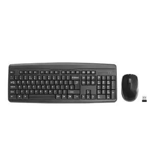 Best Price Factory Direct Battery Wireless Keyboard and Mouse Set with On-Off Switch