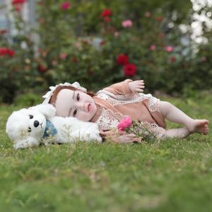 पूर्ण ठोस सिलिकॉन पुनर्जन्म बेबी गुड़िया यथार्थवादी 1:1 अनुपात 5.8lbs वजन नरम 18 इंच लंबे पुनर्जन्म वाली लड़की खिलौने - Product Image 2