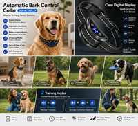 PD 259B Automatisches Anti-Bell-Halsband für Hunde mit Digitalanzeige, Ton-, Vibrations- und Statischen Modi