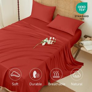 Bộ ga giường bằng vải lụa dâu tằm 100% <span class=keywords><strong>Oeko</strong></span> <span class=keywords><strong>Tex</strong></span> 19/22/25/30 Ga Trải Giường Momme lớp vỏ gối lụa 6A Dệt Đơn giản 80 màu trơn 4 chiếc - Product Image 3