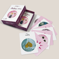 Cartes de Tarot Oracle Personnalisées en Gros avec Bordure Dorée Rose – Jeu de Cartes en Papier pour Usage Familial – Impression en Usine et Options de Logo