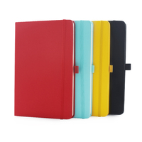 Vente en gros A5 avec sangle élastique Cahier de notes Journal imprimé marque Logo Journal Bloc-notes Carnet de notes personnalisé en cuir PU