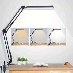 Joystar 12W stepless mờ bàn đèn cilp-on cánh tay có thể điều chỉnh nghiên cứu đọc bảng đèn mà không nhấp nháy - Product Image 6