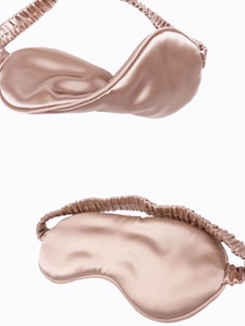 Masque de sommeil de luxe 100 % soie de mûrier, avec logo personnalisé, masque oculaire occultant, <span class=keywords><strong>bandeau</strong></span> 3D en soie <span class=keywords><strong>pour</strong></span> <span class=keywords><strong>dormir</strong></span> - Product Image 1