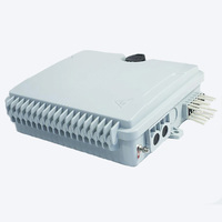 Boîtier de terminaison FAT GL FTTH 16 fibres, étanche IP65, ignifuge 94-V0, avec cassettes de répartition à deux étages