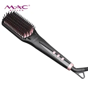 MAC Styler Household Salon 450F Peigne à lisser les cheveux électrique Brosse à lisser les cheveux en céramique