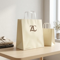 Umweltfreundliche Schwarze Papier-Geschenktüten mit Griffen, Anpassbare Luxus-Einkaufstüten für Hochwertige Bekleidungsgeschäfte
