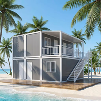 Maisonnette conteneur front de mer, antirouille, étanche, résistante au vent, installation rapide, modulaire, 20 pieds, personnalisable, garantie 2 ans, Zhonghuan
