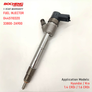 Injecteur de carburant 0445110320 33800-2A900 0445110319 Soupapes d'injection pour Hyundai I20 I30 Elantra Kia Ceed Soul 1.6 CRDi - Product Image 1